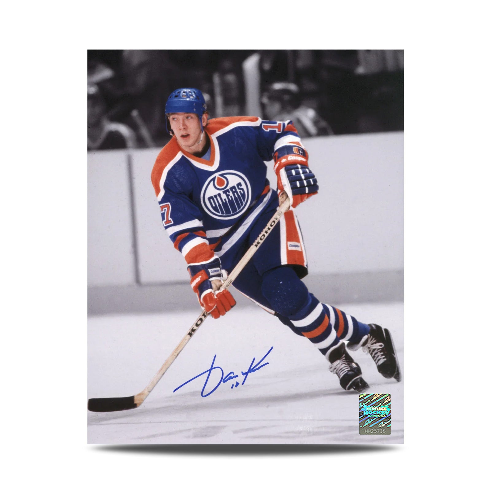 Jari Kurri Signed Edmonton Oilers Spotlight 8X10 Photo