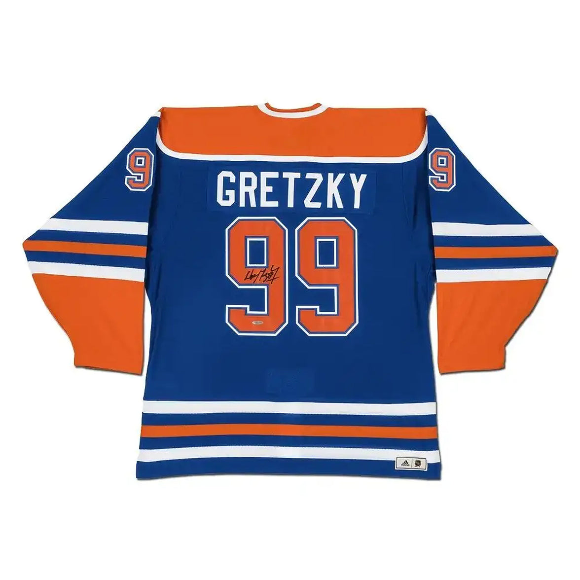 Wayne Gretzky Signed Edmonton Oilers Adidas "Heroes of Hockey" Blue Jersey