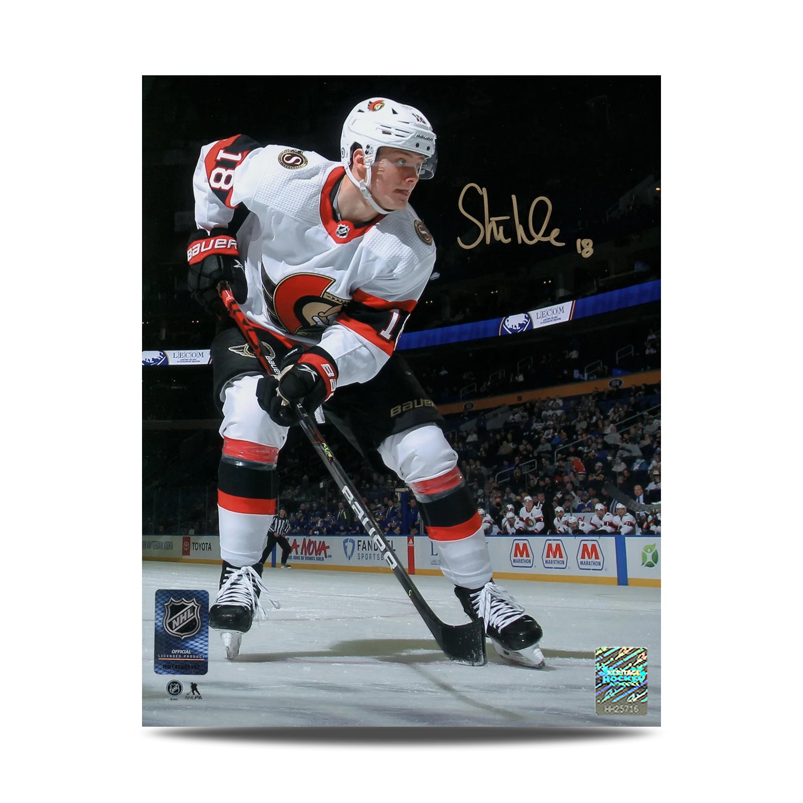 Tim Stutzle Signed Ottawa Senators Hero Profile 8X10 Photo