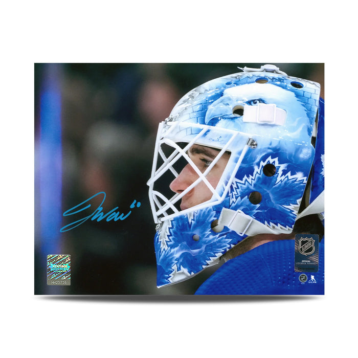 Joseph Woll Signed Toronto Maple Leafs Goalie Mask Profile 8X10 Photo