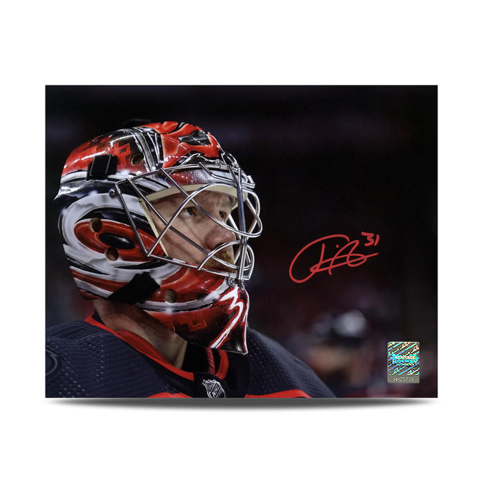 Frederik Andersen Signed Carolina Hurricanes Mask Close-Up 8X10 Photo