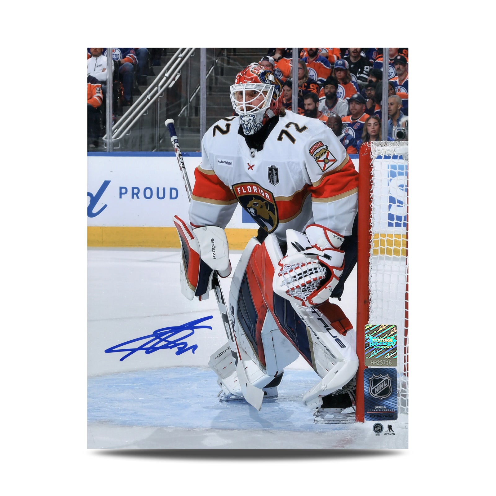 Sergei Bobrovsky Signed Florida Panthers Playoff Finals 8X10 Photo