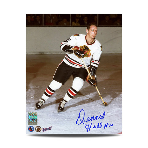 Photo signée par Gerry Cheevers du gardien de but des Bruins de Boston 8 x 10