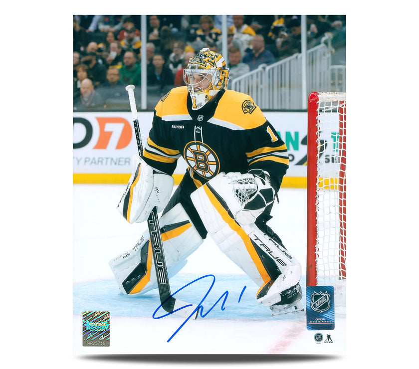 Jeremy Swayman Signed Boston Bruins Goalie 8X10 Photo