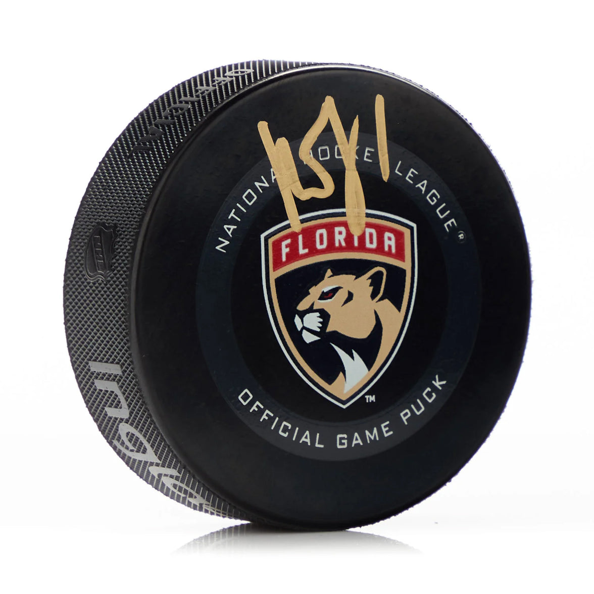 Roberto Luongo Signed Florida Panthers Official Game Puck