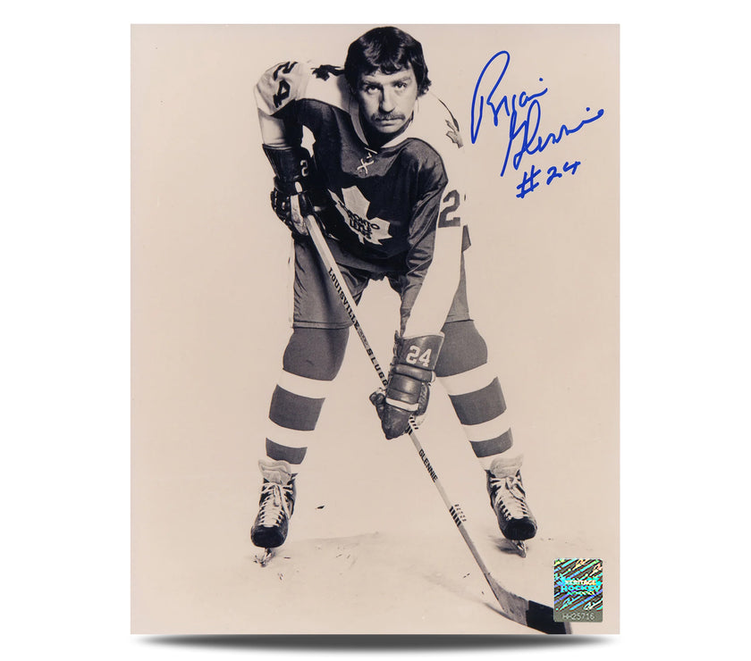 Brian Glennie Signed Toronto Maple Leafs 8X10 Photo