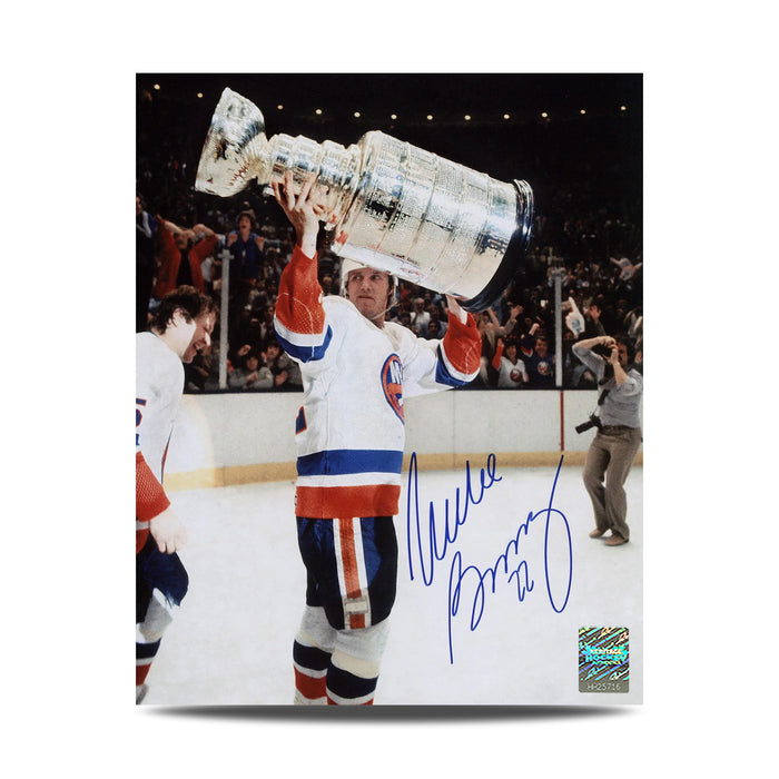 Mike Bossy Signed New York Islanders Stanley Cup 8X10 Photo