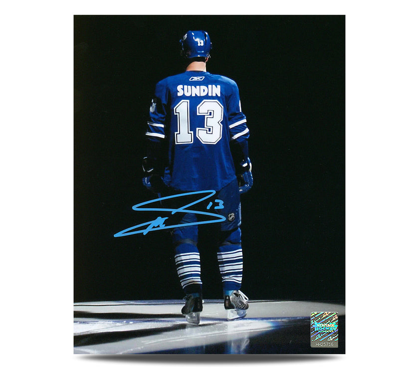 Mats Sundin Signed Toronto Maple Leafs Intro Spotlight 8X10 Photo