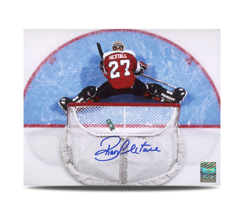 Ron Hextall Signed Philadelphia Flyers Aerial View 8X10 Photo