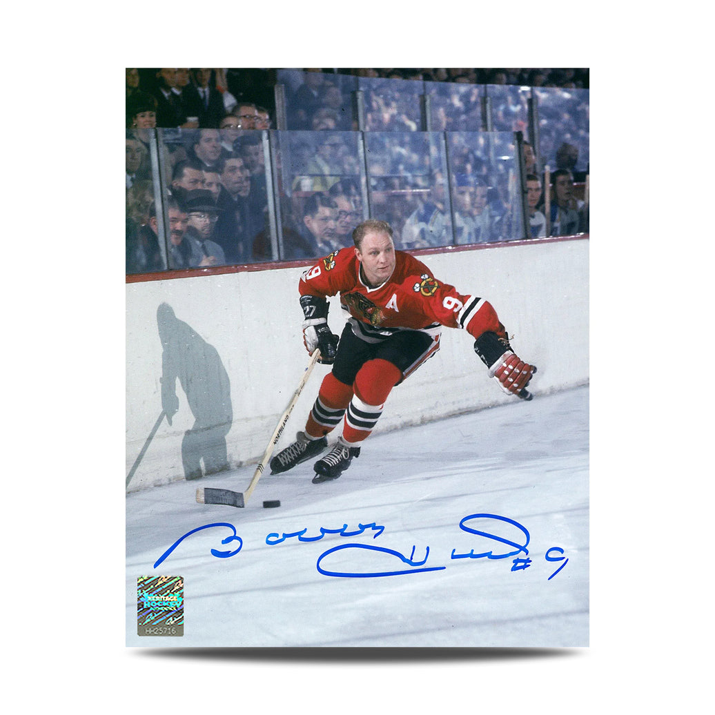 Bobby Hull Signed Chicago Blackhawks Golden Jet 8X10 Photo