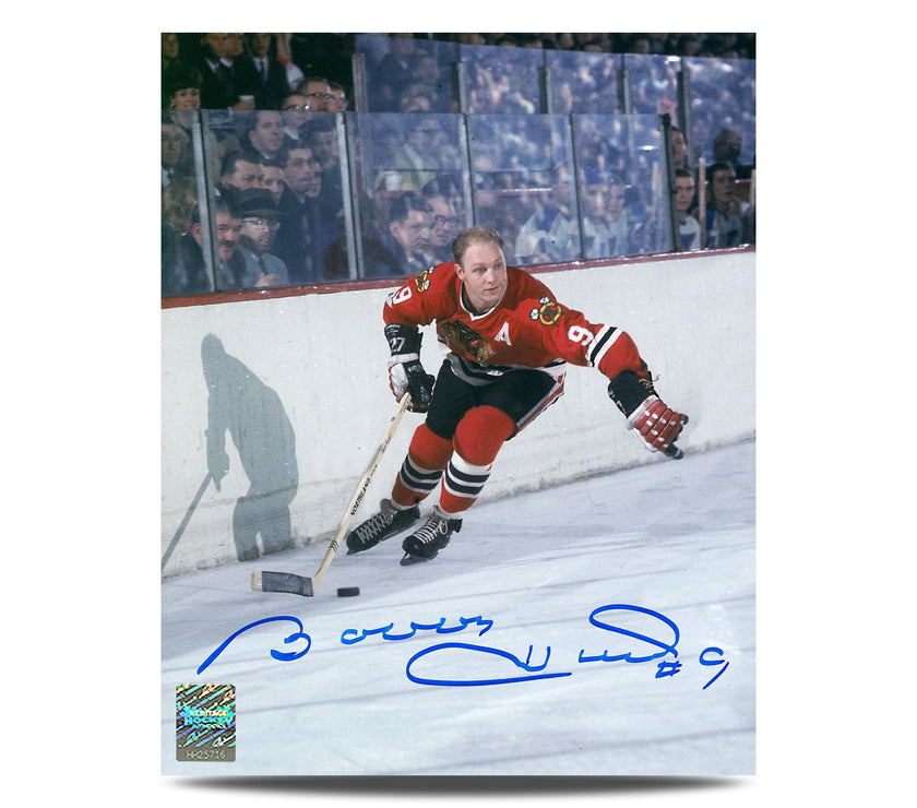 Bobby Hull Signed Chicago Blackhawks Golden Jet 8X10 Photo