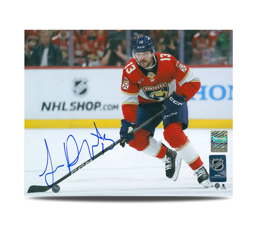 Sam Reinhart Signed Florida Panthers Stickhandling 8X10 Photo