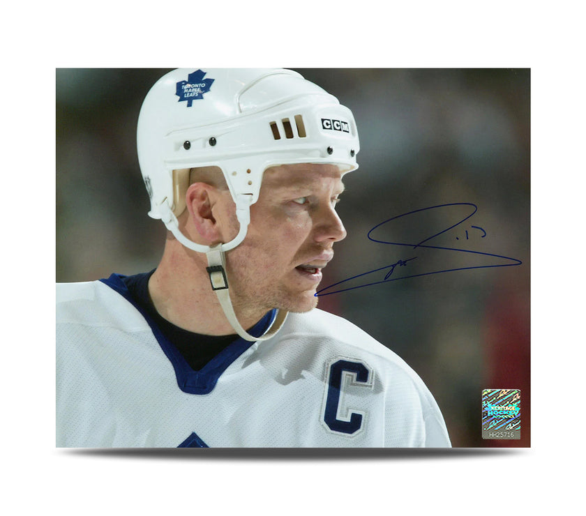 Mats Sundin Signed Toronto Maple Leafs Close-Up 8X10 Photo
