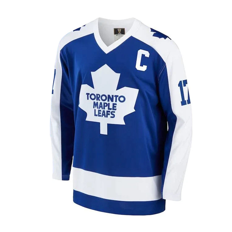 Wendel Clark a signé un maillot vintage des Maple Leafs de Toronto