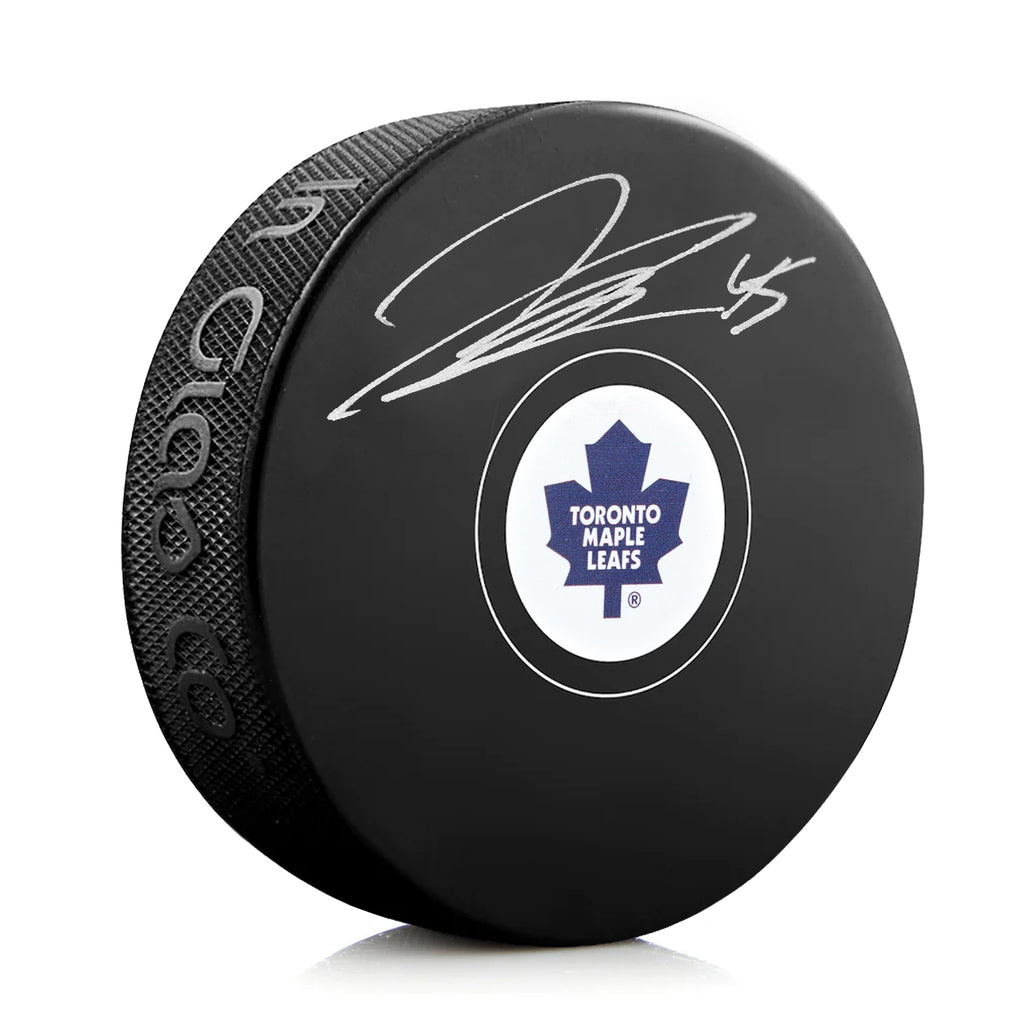 Jonathan Bernier Signed Toronto Maple Leafs Puck