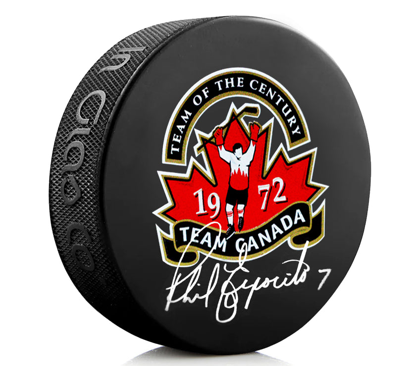 Phil Esposito Signed Team Canada 1972 Summit Series Puck