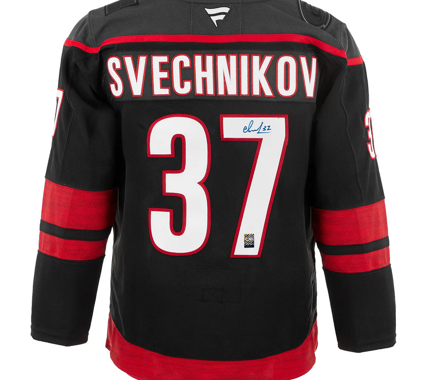 Andrei Svechnikov Signed Carolina Hurricanes Fanatics Premium Home Black Jersey