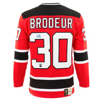 Martin Brodeur Signed New Jersey Devils Fanatics Vintage Red Jersey