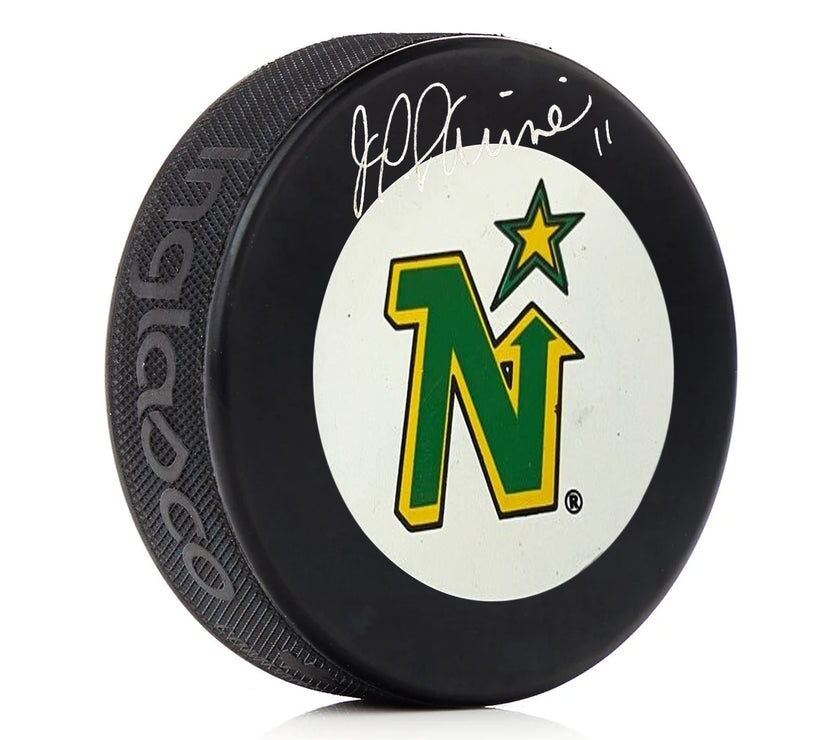 J.P. Parise Signed Minnesota North Stars Puck