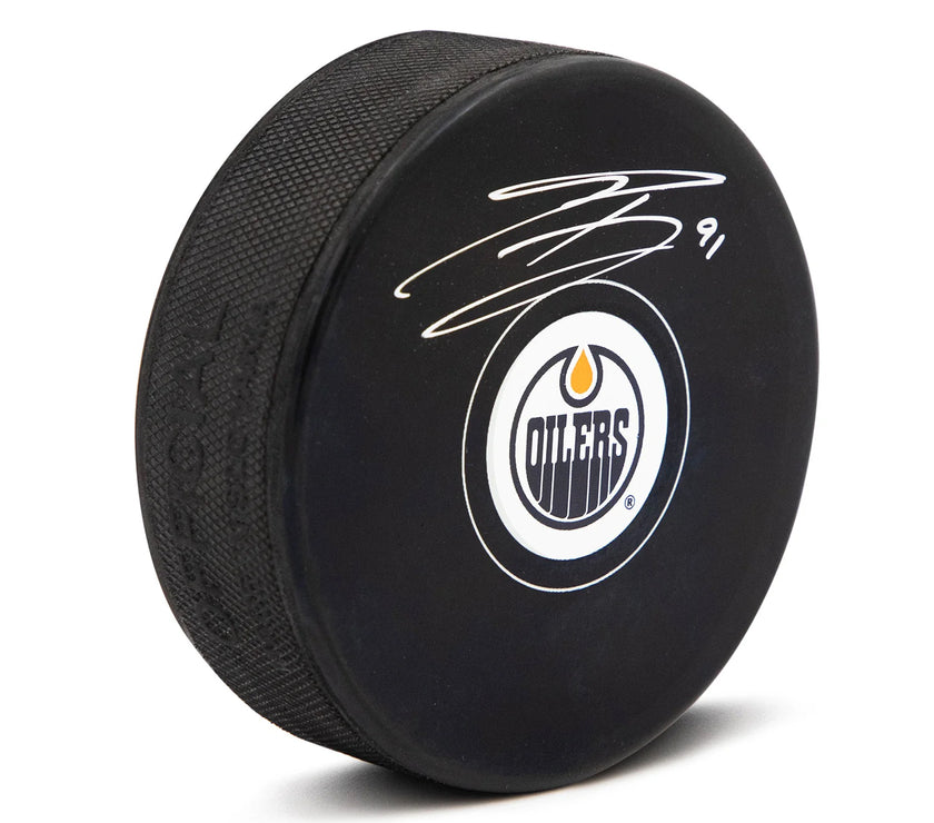 Evander Kane Signed Edmonton Oilers Puck