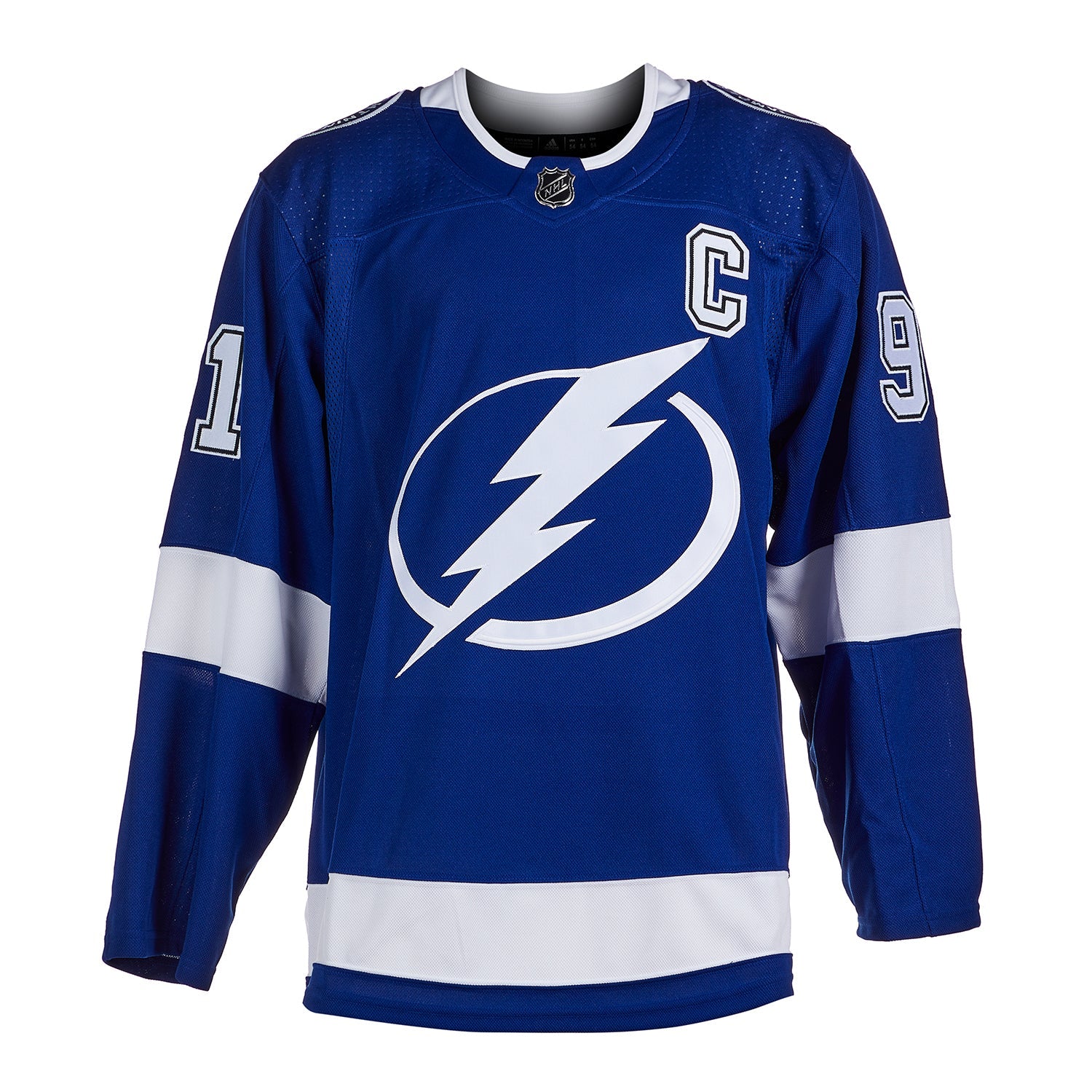 Steven Stamkos Signed Tampa Bay Lightning Adidas Pro Home Blue Jersey
