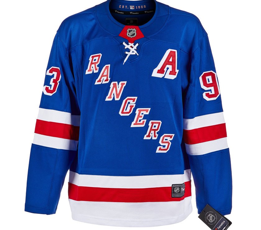 Mika Zibanejad Signed New York Rangers Fanatics Breakaway Home Blue Jersey