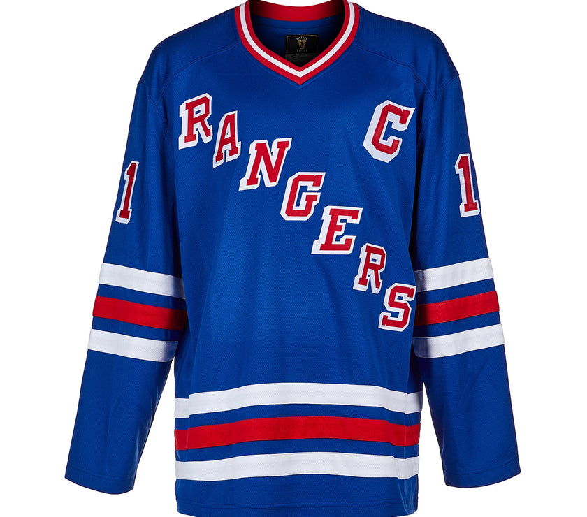 Mark Messier Signed New York Rangers Fanatics Vintage Blue Jersey