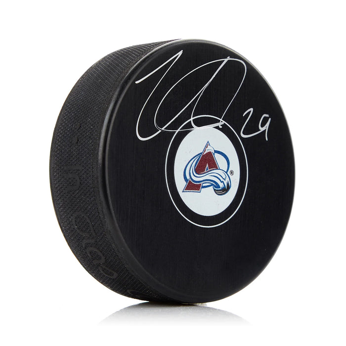 Nathan MacKinnon Signed Colorado Avalanche Puck