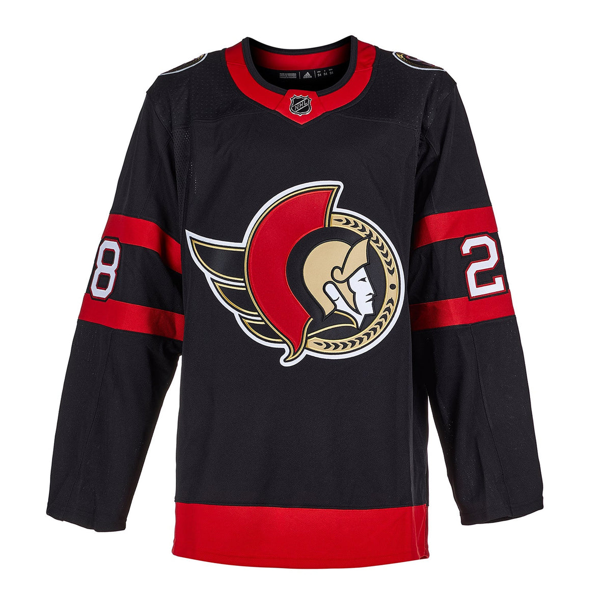 Claude Giroux Signed Ottawa Senators Adidas Pro Home Black Jersey