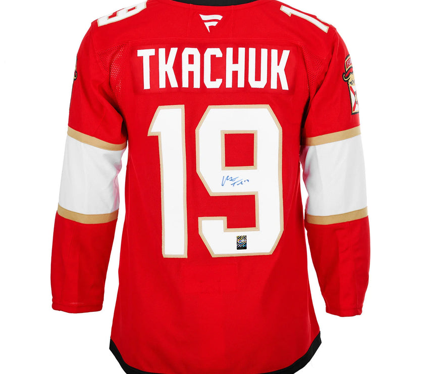 Matthew Tkachuk Signed Florida Panthers Fanatics Premium Home Red Jersey