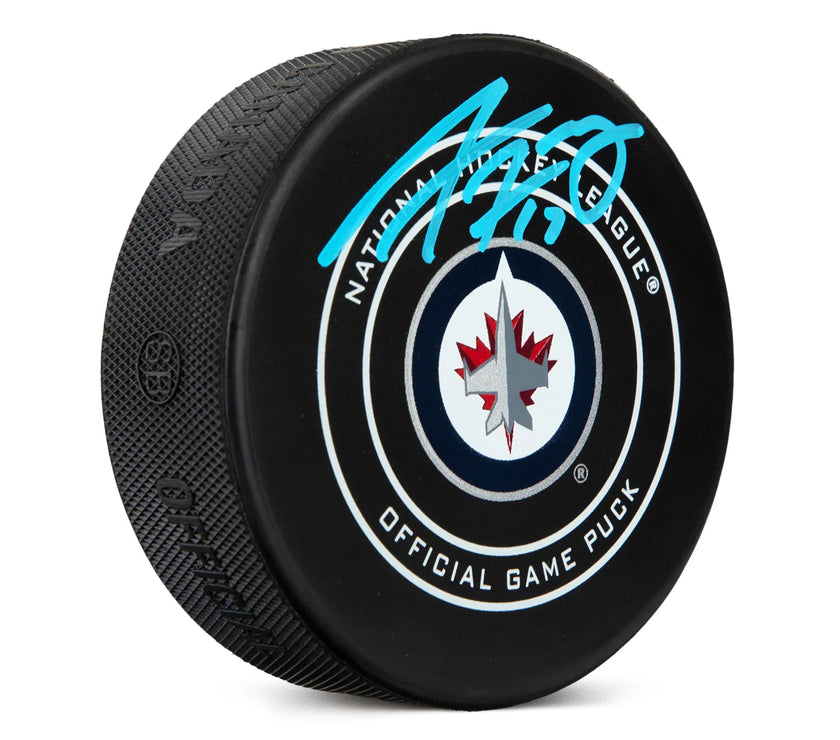 Adam Lowry Signed Winnipeg Jets Official Game Puck