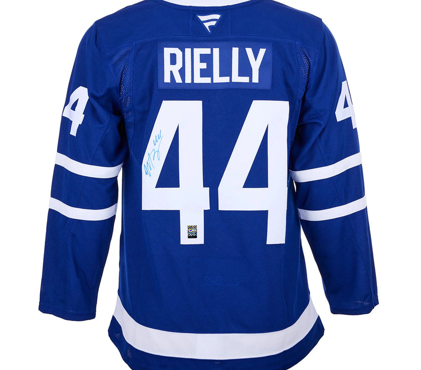 Morgan Rielly Signed Toronto Maple Leafs Fanatics Premium Home Blue Jersey