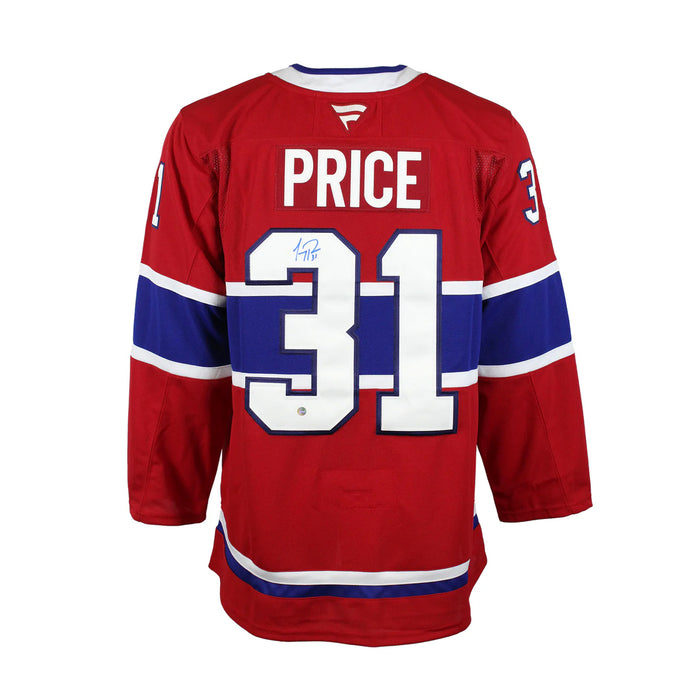 Carey Price Signed Montreal Canadiens Fanatics Premium Home Red Jersey