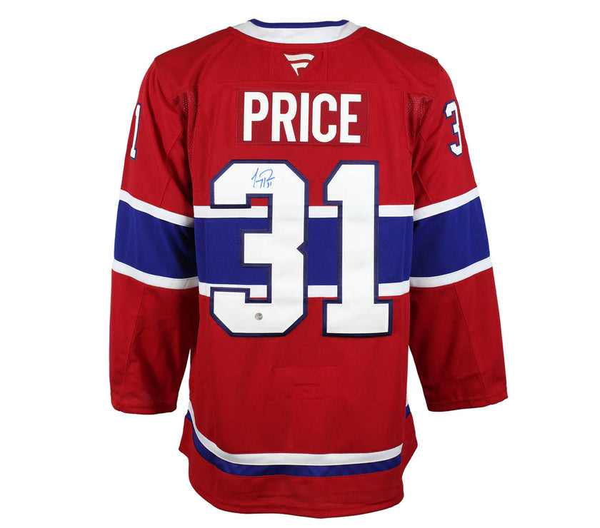 Carey Price Signed Montreal Canadiens Fanatics Premium Home Red Jersey