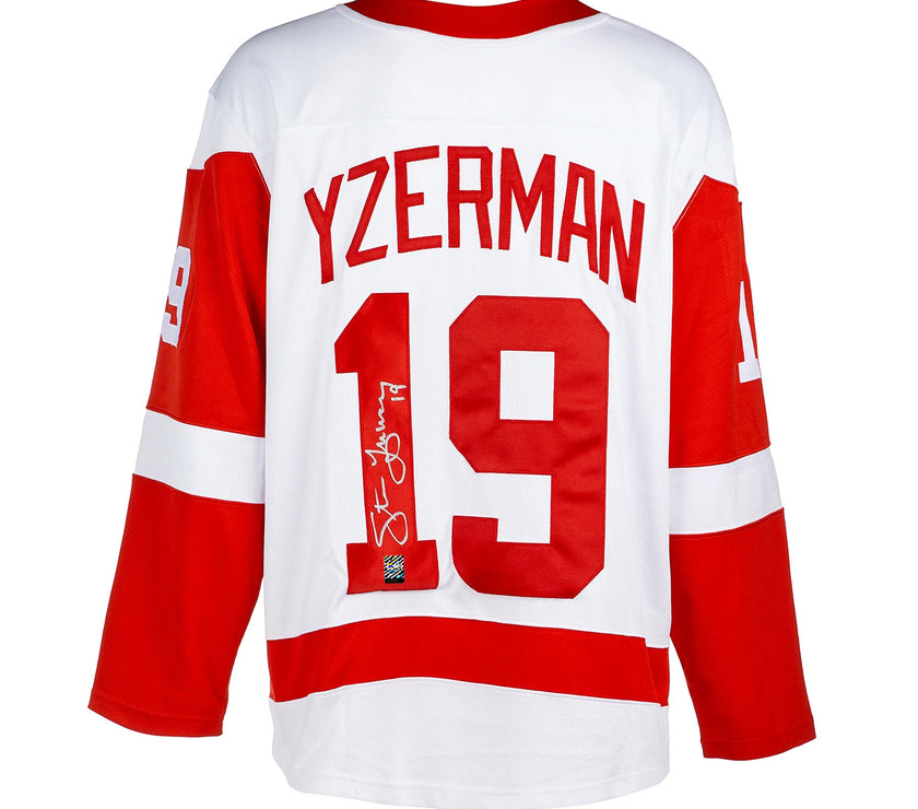 Steve Yzerman Signed Detroit Red Wings Fanatics Breakaway Away White Jersey - Heritage Hockey™