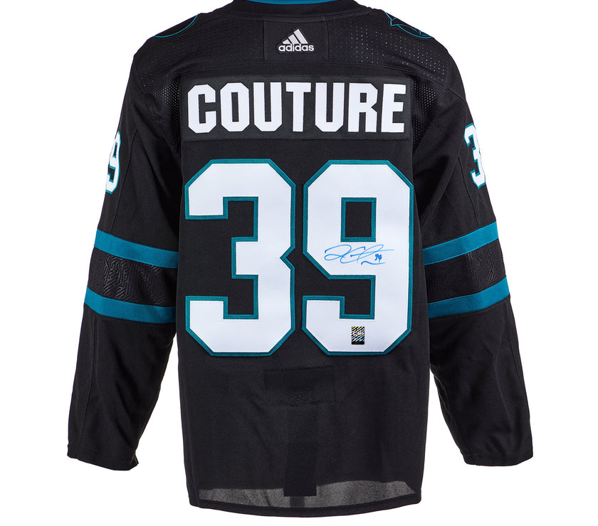 Logan Couture - Maillot alternatif Adidas Pro des Sharks de San Jose signé