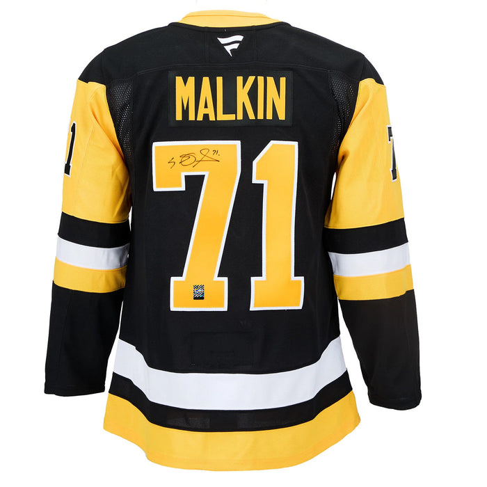 Evgeni Malkin Signed Pittsburgh Penguins Fanatics Premium Home Black Jersey