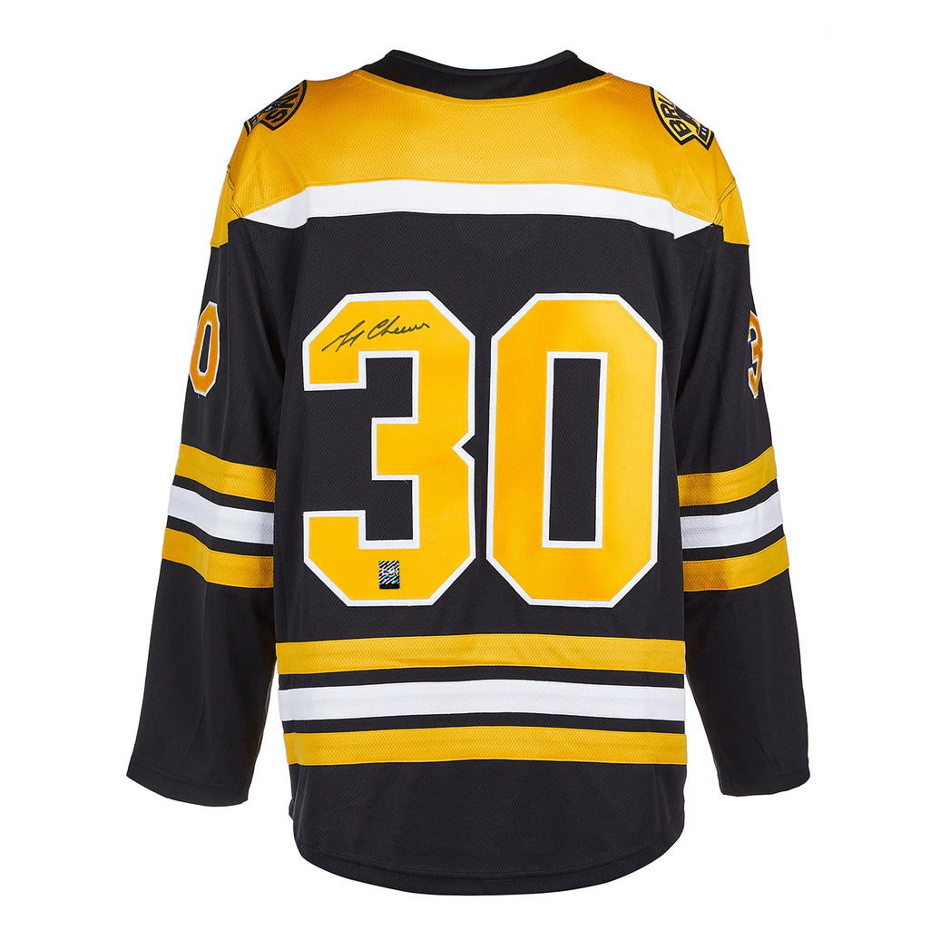 Gerry Cheevers Signed Boston Bruins Fanatics Breakaway Home Black Jersey - Heritage Hockey™