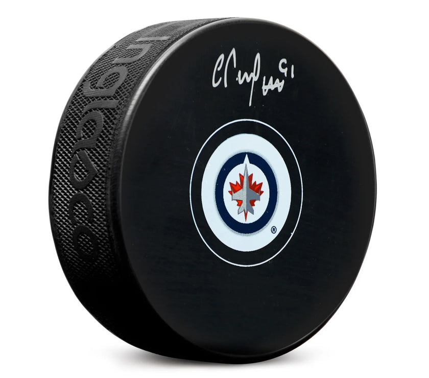 Cole Perfetti Signed Winnipeg Jets Puck