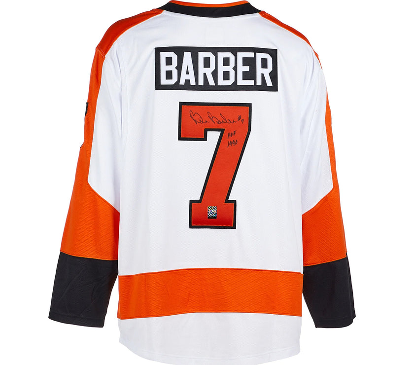 Bill Barber Signed Philadelphia Flyers Fanatics Breakaway Away White Jersey