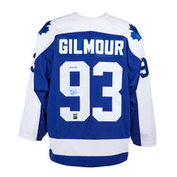 Doug Gilmour a signé le maillot vintage des Maple Leafs de Toronto