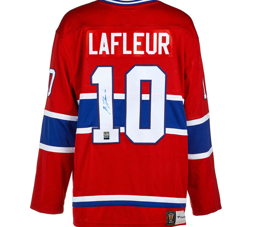 Guy Lafleur Signed Montreal Canadiens Fanatics Vintage Red Jersey
