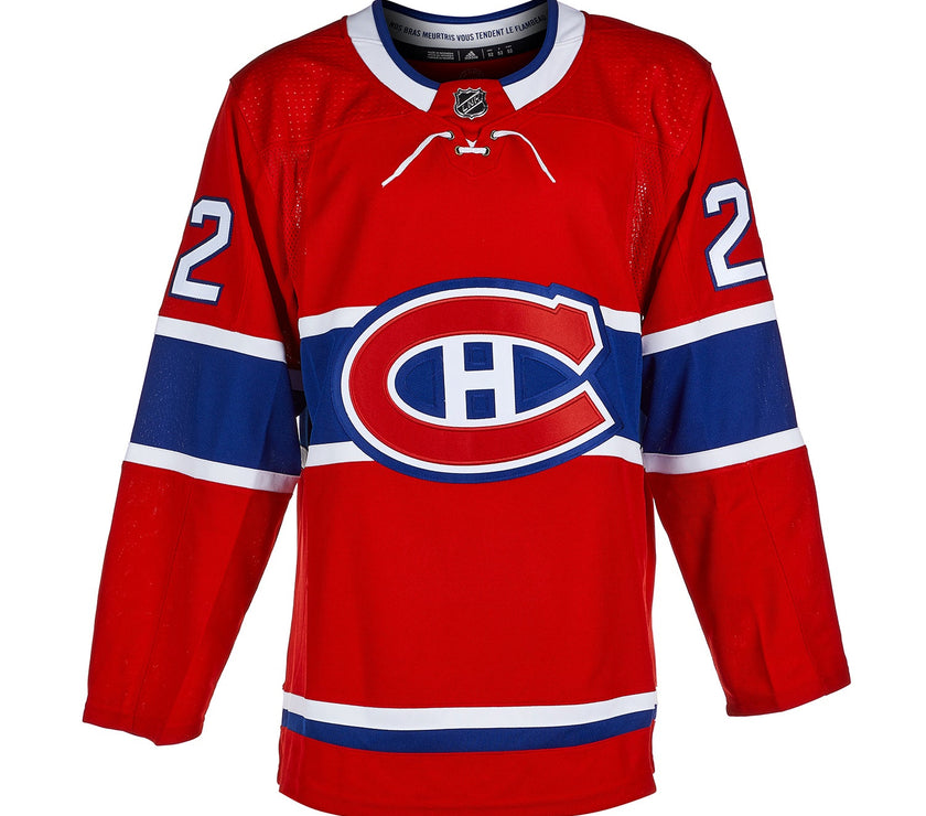 Cole Caufield Signed Montreal Canadiens Adidas Pro Home Red Jersey