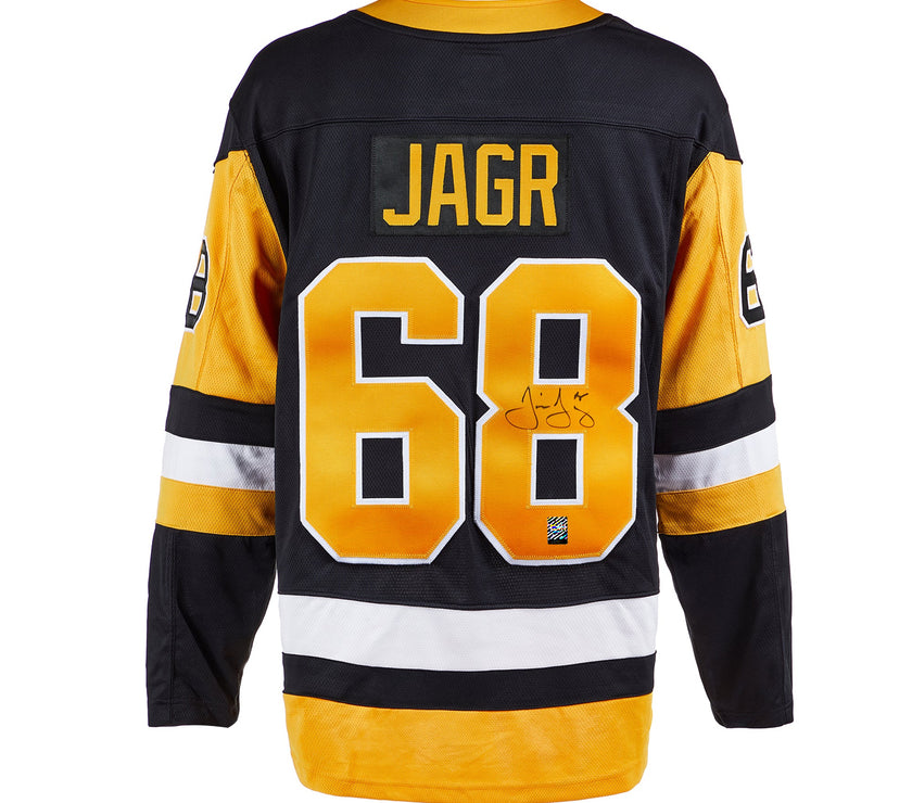 Jaromir Jagr Signed Pittsburgh Penguins Fanatics Breakaway Home Black Jersey