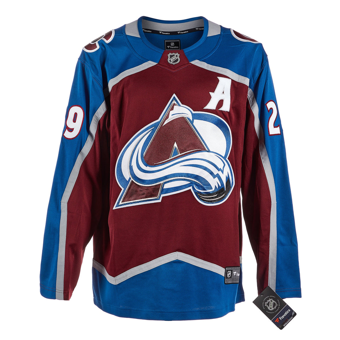 Nathan MacKinnon Signed Colorado Avalanche Fanatics Breakaway Home Maroon Jersey