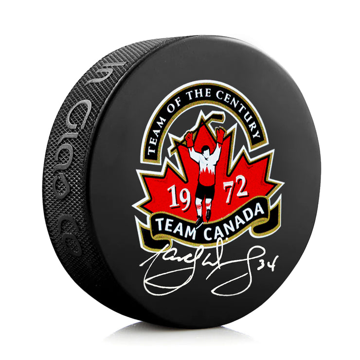 Marcel Dionne Signed Team Canada 1972 Summit Series Puck
