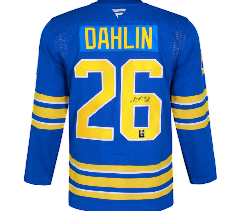 Rasmus Dahlin Signed Buffalo Sabres Fanatics Premium Home Blue Jersey