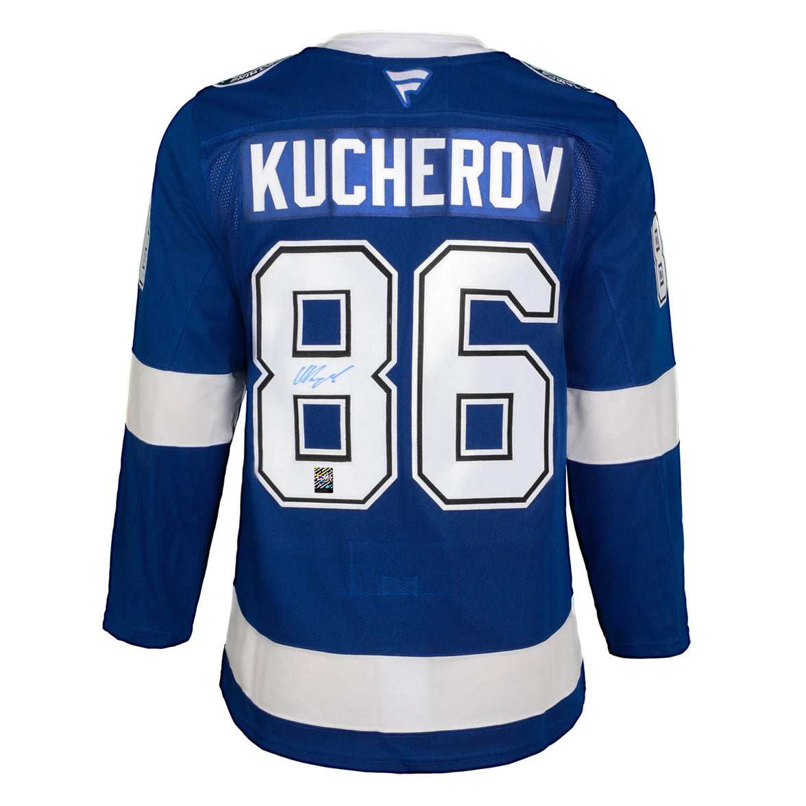 Nikita Kucherov Signed Tampa Bay Lightning Fanatics Premium Home Blue Jersey