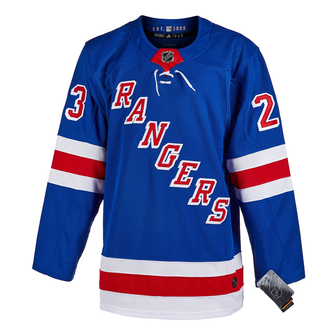 Camiseta de los New York Rangers firmada por Adam Fox