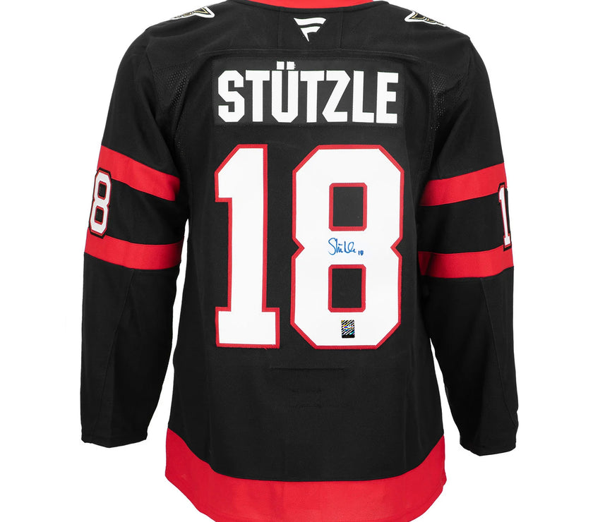 Tim Stutzle Signed Ottawa Senators Fanatics Premium Home Black Jersey